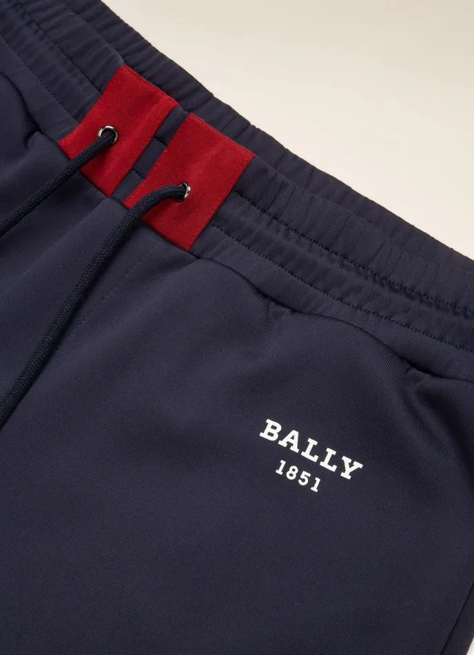 Men Bally Tracksuits Track Pants 8211 Techno Cotton Pants In Navy