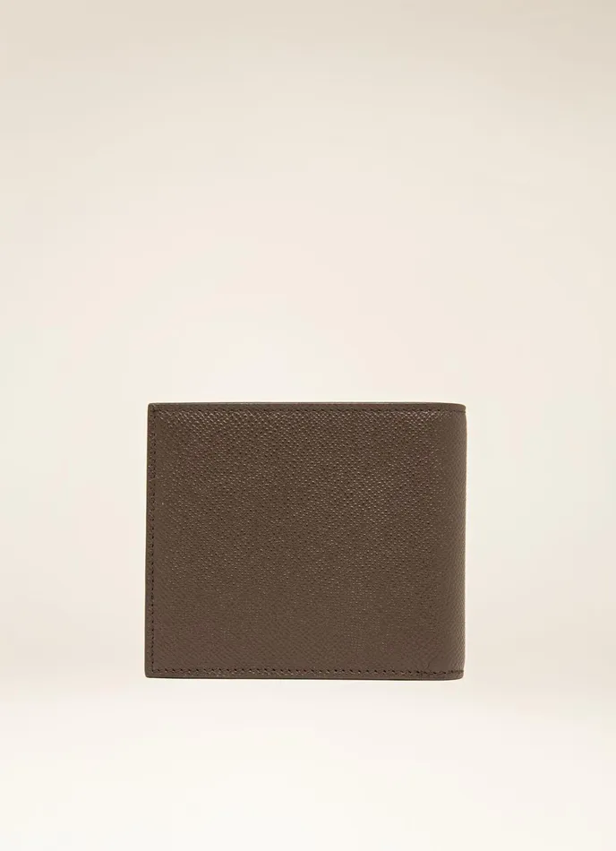 Men Bally Wallets Bollen 8211 Leather Wallet In Ebony Brown