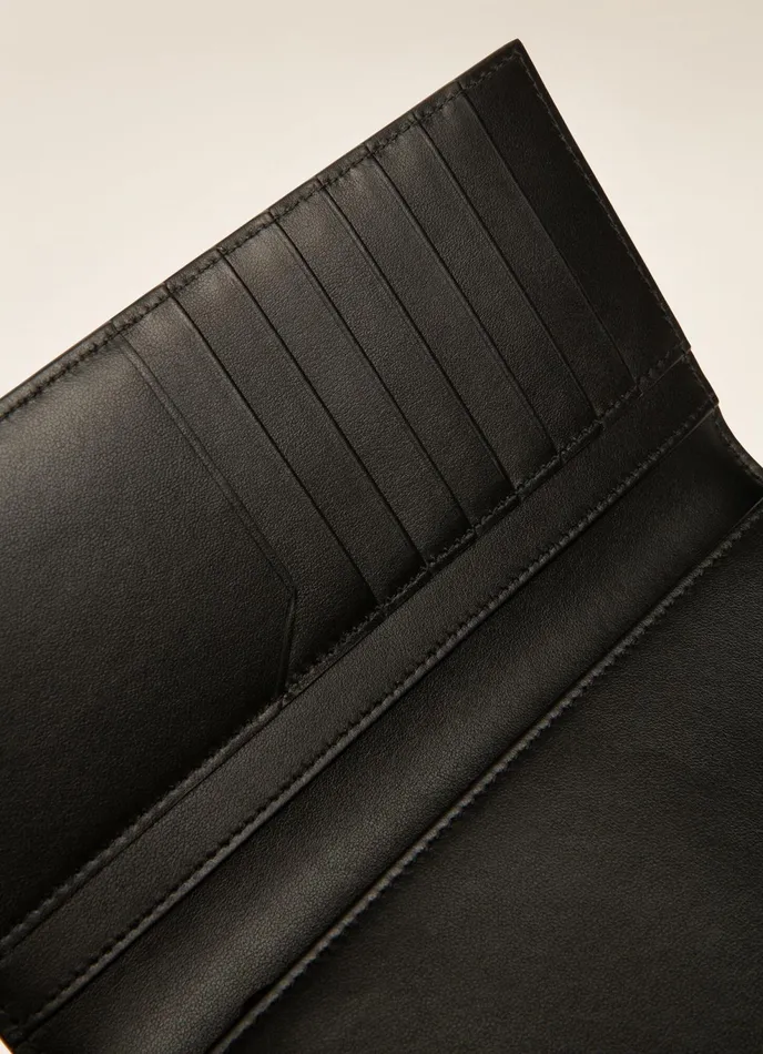 Men Bally Wallets Scaliro 8211 Leather Continental Wallet In Black