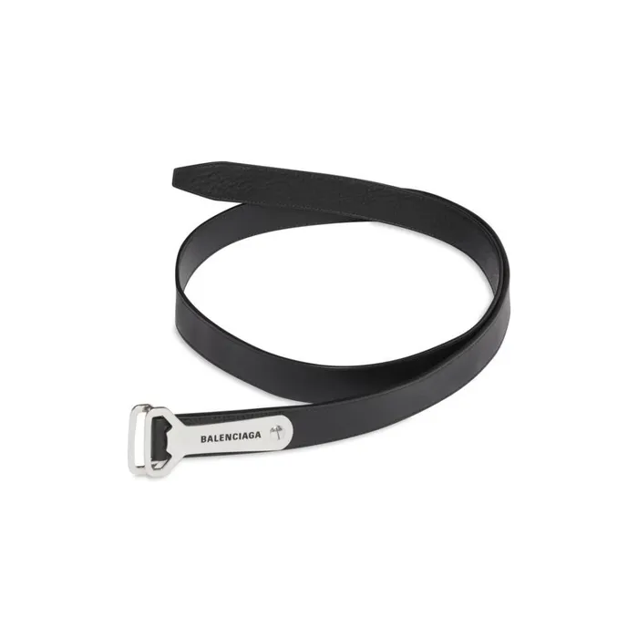 Men Belts Balenciaga Bottle Opener D Ring Belt In Black