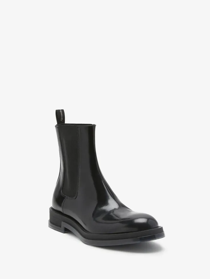 Men Boots Alexander McQueen Float Chelsea Boot Blacktransparent