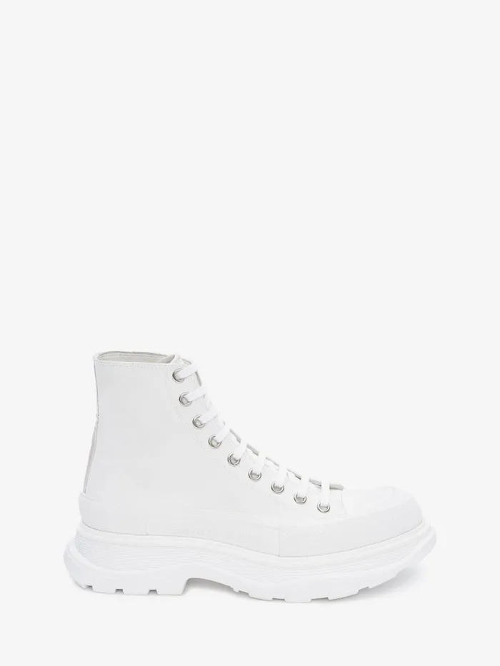 Men Boots Alexander McQueen Tread Slick Boot White