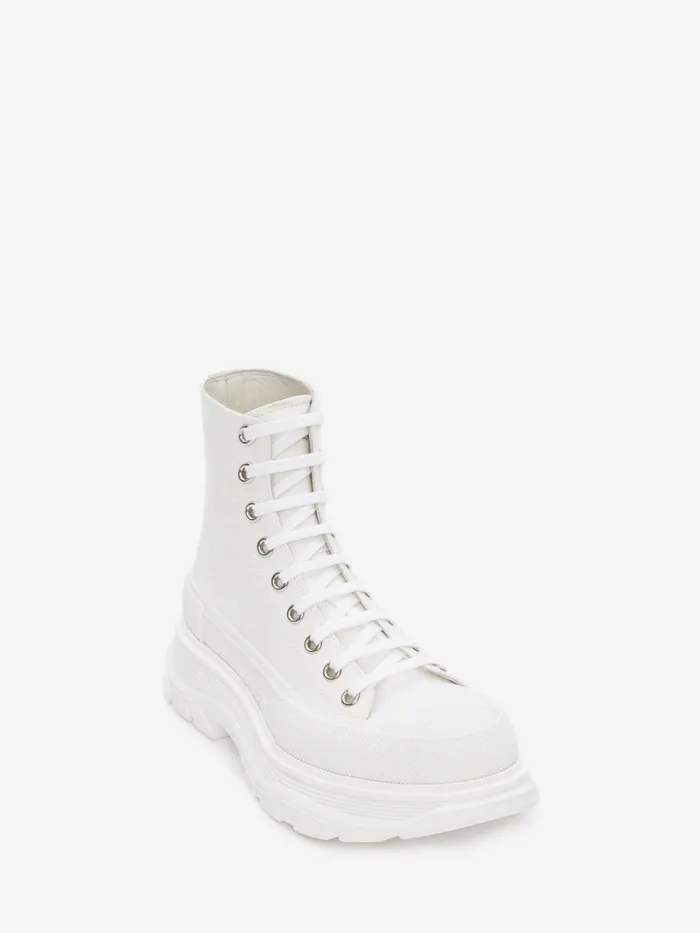 Men Boots Alexander McQueen Tread Slick Boot White