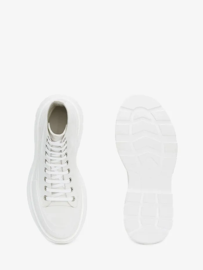 Men Boots Alexander McQueen Tread Slick Boot White