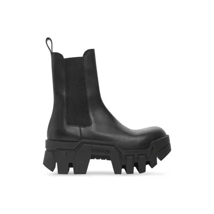 Men Boots and Derbies Balenciaga Bulldozer Chelsea Boot In Black