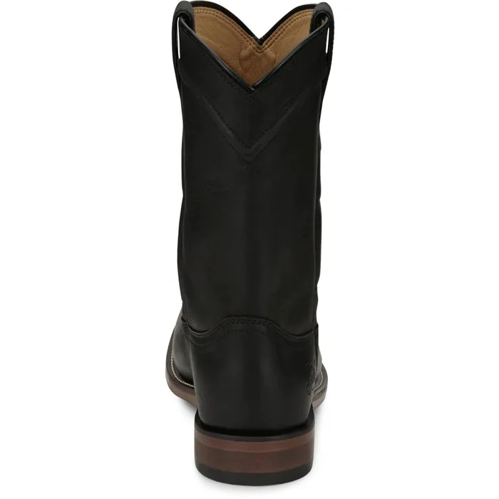 MEN Braswell 10034 Roper Black Justin Boots Western