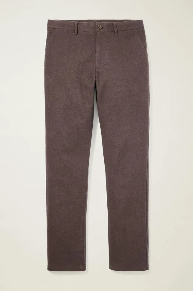 Men Brushed Twill Chino Dark Brown Bonobos Chinos