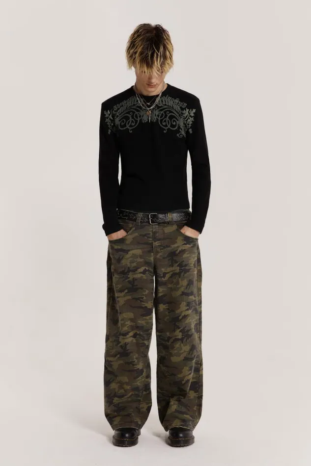 Men Camo Print Colossus Jeans Jaded London Colossus Jeans