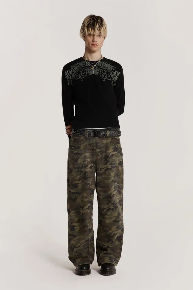 Men Camo Print Colossus Jeans Jaded London Colossus Jeans