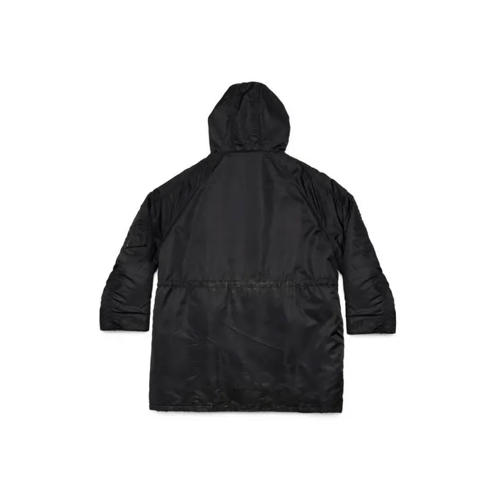 Men Coats and Jackets Balenciaga Balenciaga Military Parka In Black