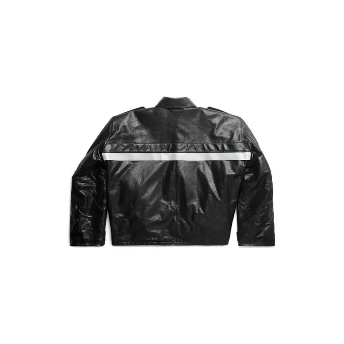 Men Coats and Jackets Balenciaga Balenciaga Paris Uniform Jacket In Black