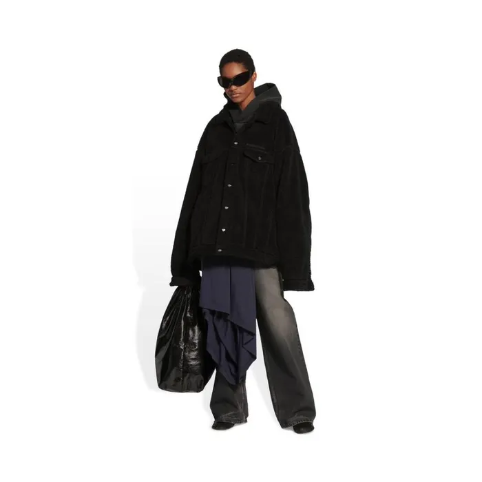 Men Coats and Jackets Balenciaga Oversized Jacket In Black
