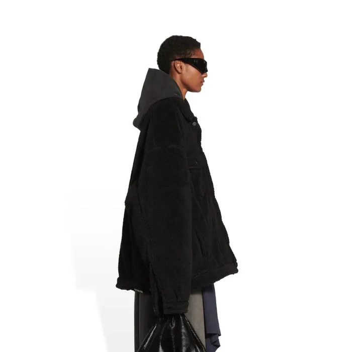 Men Coats and Jackets Balenciaga Oversized Jacket In Black