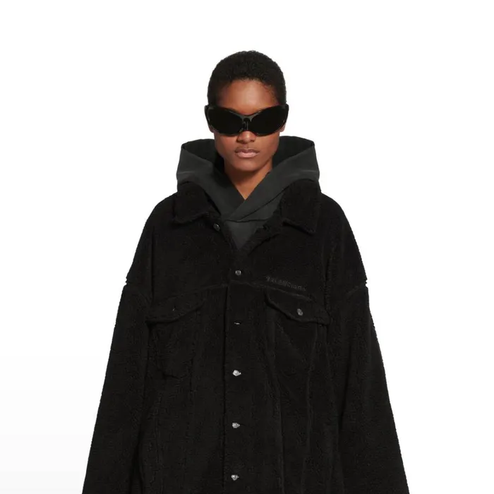 Men Coats and Jackets Balenciaga Oversized Jacket In Black