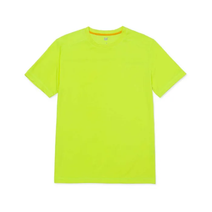 Men Coolmax Short Sleeve Tee Cat Footwear Tops and Outerwear