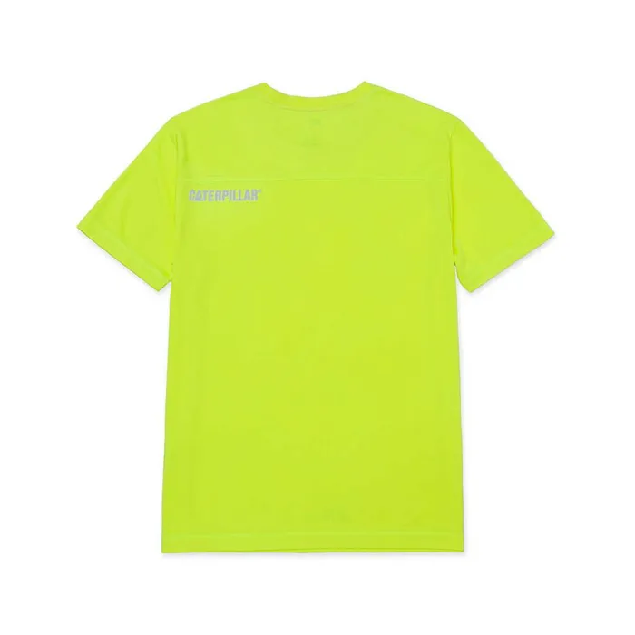 Men Coolmax Short Sleeve Tee Cat Footwear Tops and Outerwear