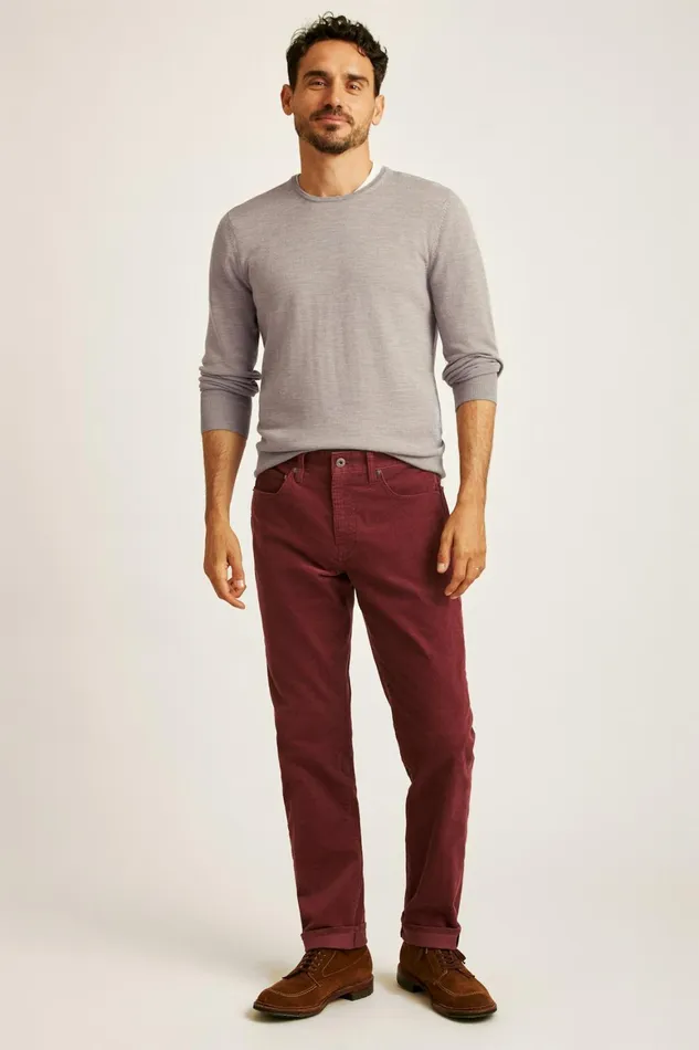 Men Corduroy 5Pocket Pants Tawny Port Bonobos 5Pocket Pants