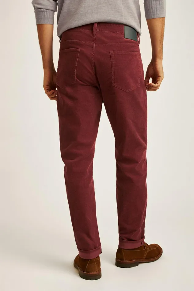 Men Corduroy 5Pocket Pants Tawny Port Bonobos 5Pocket Pants
