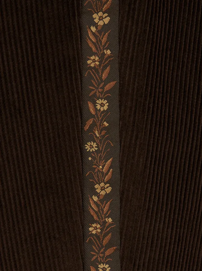 Men Cotton Velvet Trousers With Band Etro Trousers