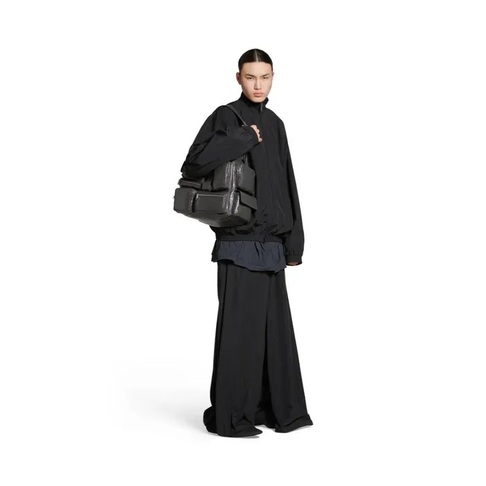 Men Crossbodies and Messengers Balenciaga Superbusy Large Sling Bag In Dark Grey