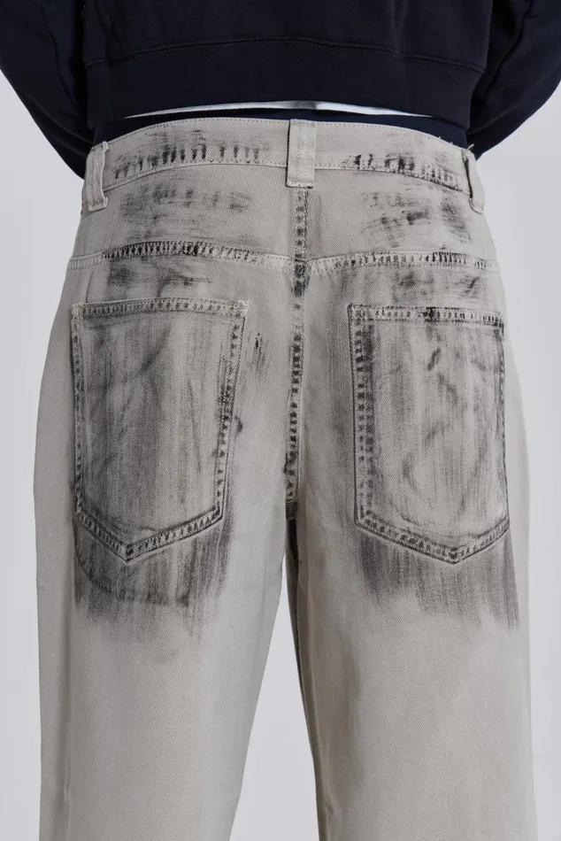 Men Dirty Wash Low Rise Colossus Jeans Jaded London Colossus Jeans