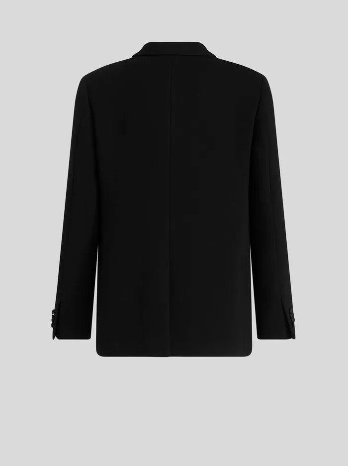 Men DoubleBreasted Jacket With Embroidery Etro Jackets