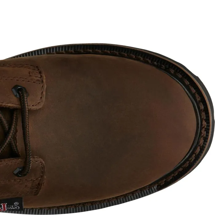 MEN Drywall 8034 Waterproof Aged Brown Justin Boots Work