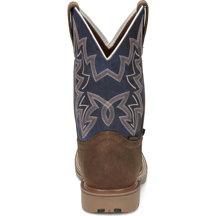 MEN Dusty 11034 Western Work Cedar Justin Boots Western
