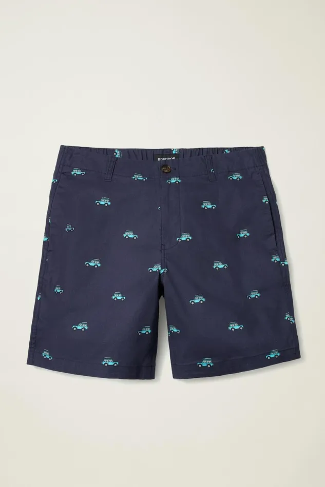 Men Easy Lightweight Shorts Blue Surf Car Bonobos Chino Shorts