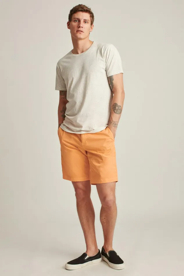 Men Easy Lightweight Shorts Summer Cantaloupe Bonobos Chino Shorts