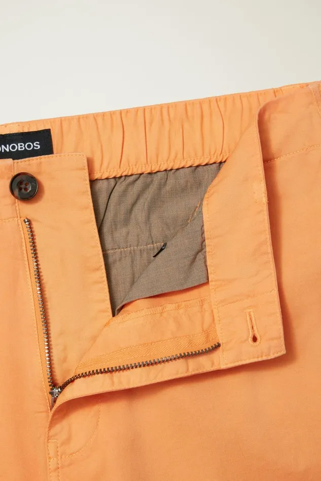 Men Easy Lightweight Shorts Summer Cantaloupe Bonobos Chino Shorts
