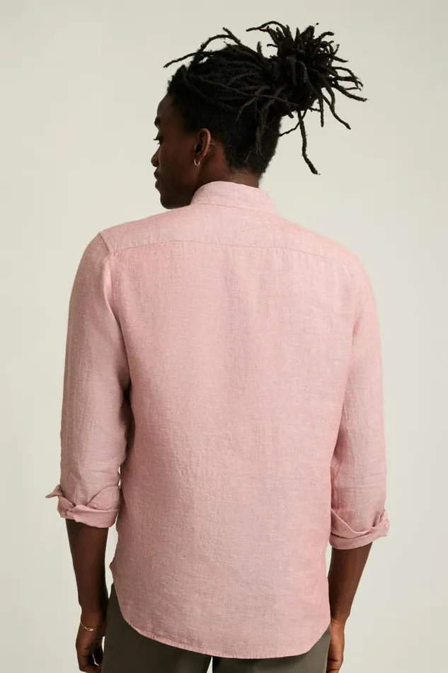 Men Everyday Linen Shirt Redwood Bonobos Casual Shirts