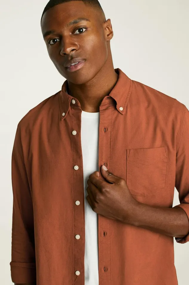 Men Everyday Oxford Shirt Cinnamon Bonobos Casual Shirts