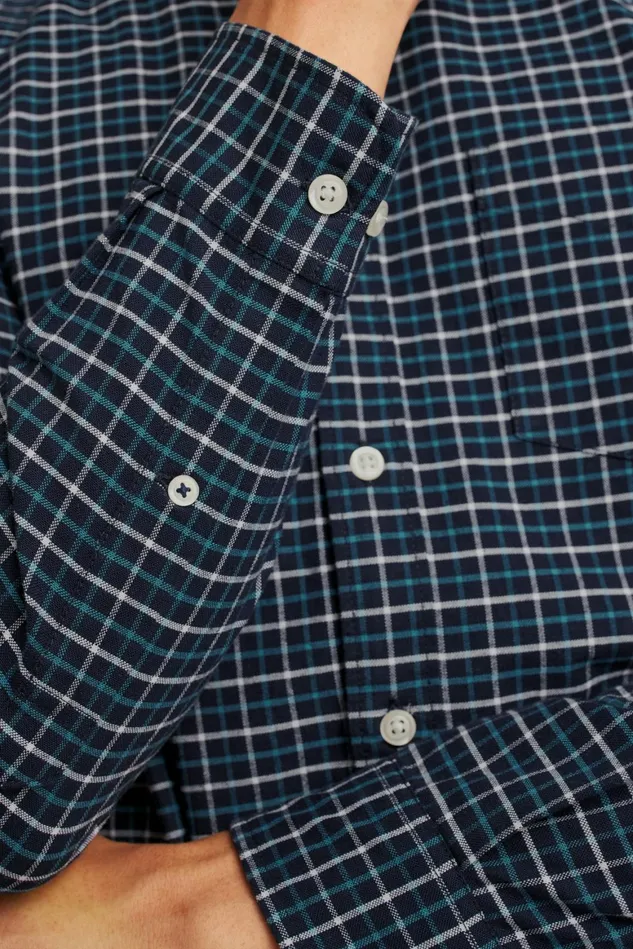 Men Everyday Oxford Shirt Navy Larchmont Plaid Bonobos Casual Shirts