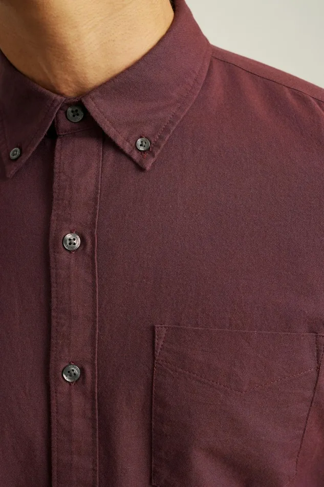 Men Everyday Oxford Shirt Port Wine Bonobos Casual Shirts