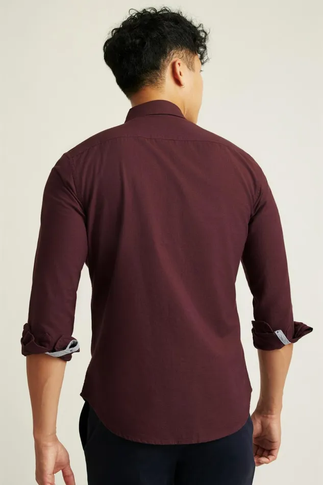 Men Everyday Oxford Shirt Port Wine Bonobos Casual Shirts