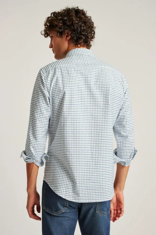 Men Everyday Oxford Shirt Rye Plaid Bonobos Casual Shirts