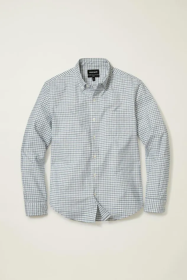 Men Everyday Oxford Shirt Rye Plaid Bonobos Casual Shirts
