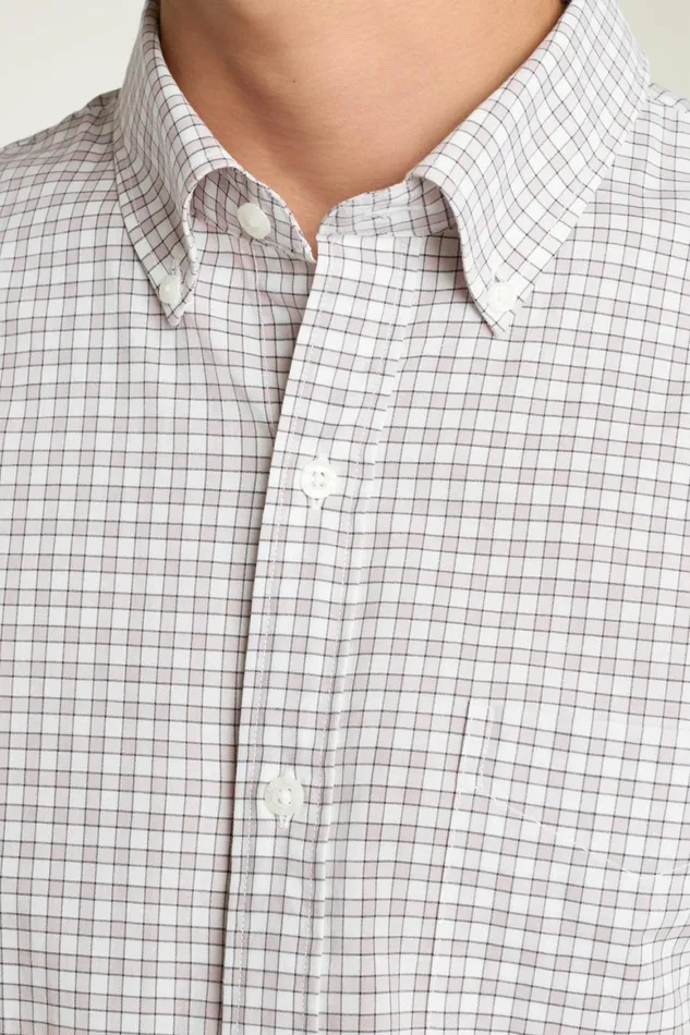 Men Everyday Shirt Pink Dawn Plaid Bonobos Casual Shirts