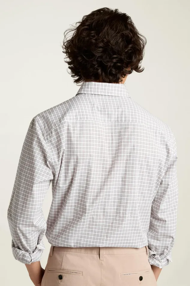 Men Everyday Shirt Pink Dawn Plaid Bonobos Casual Shirts