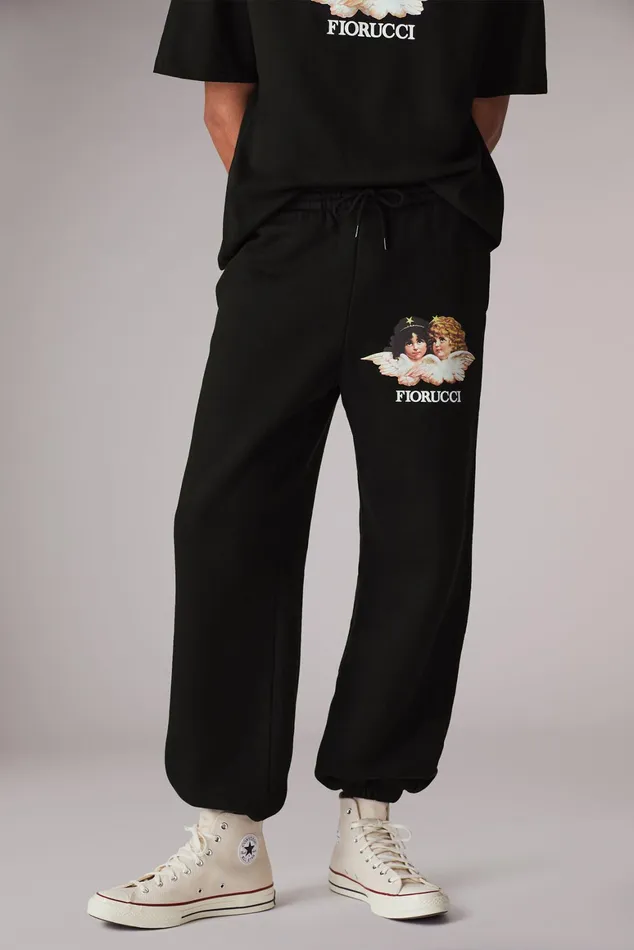 Men Fiorucci Bottoms Angels Joggers Black Men Fiorucci Bottoms Angels Joggers Black