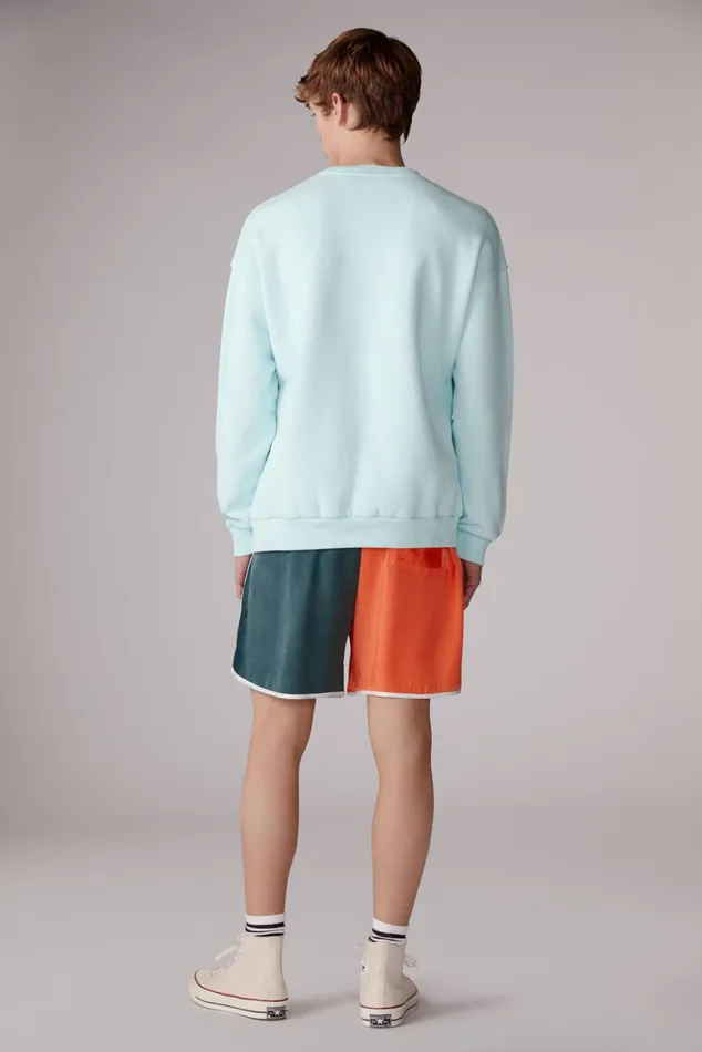 Men Fiorucci Sweatshirts and Hoodies Angels Squiggle Logo Sweatshirt Blue Men Fiorucci Sweatshirts and Hoodies Angels Squiggle Logo Sweatshirt Blue