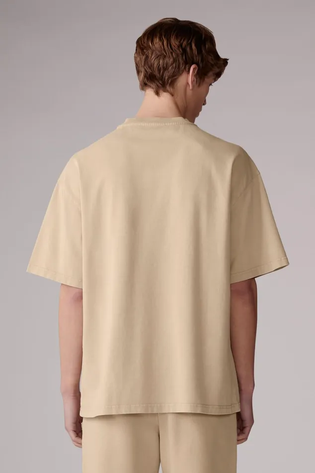 Men Fiorucci TShirts and Tops Embroidered Logo TShirt Sandwash Men Fiorucci TShirts and Tops Embroidered Logo TShirt Sandwash