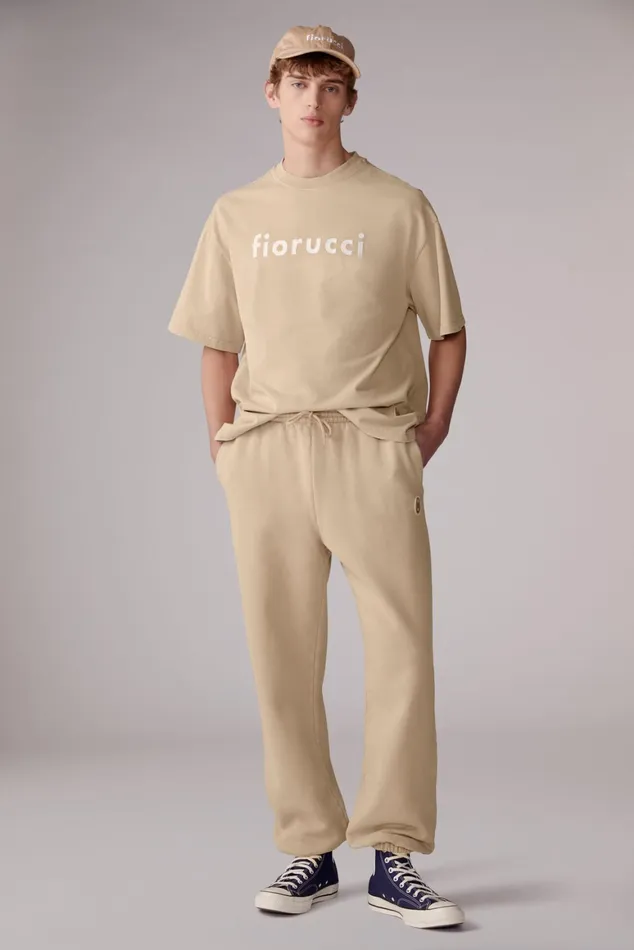 Men Fiorucci TShirts and Tops Embroidered Logo TShirt Sandwash Men Fiorucci TShirts and Tops Embroidered Logo TShirt Sandwash