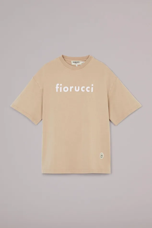 Men Fiorucci TShirts and Tops Embroidered Logo TShirt Sandwash Men Fiorucci TShirts and Tops Embroidered Logo TShirt Sandwash