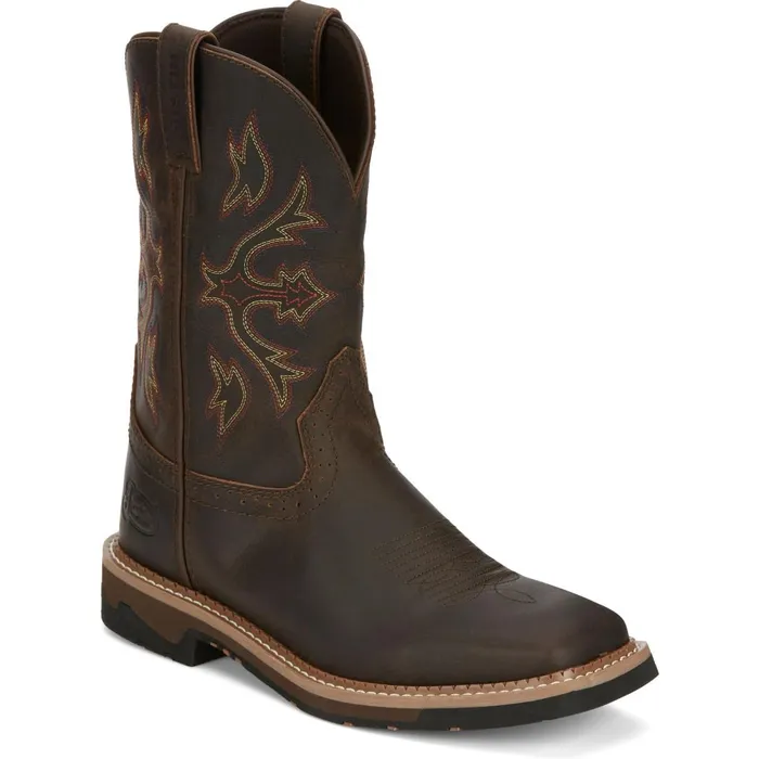 MEN Flash 11034 Work Walnut Justin Boots Work