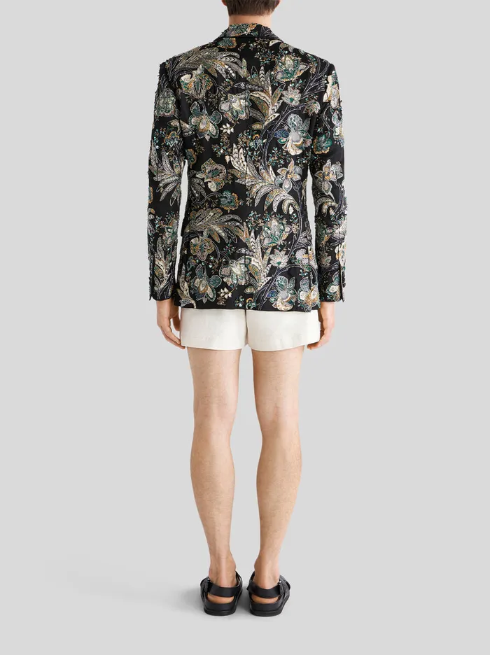 Men Floral Paisley Jacket With Beads Etro Jackets
