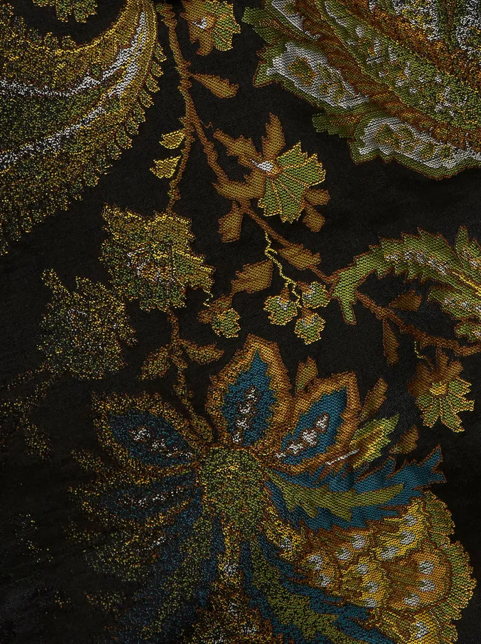 Men Floral Paisley Jacquard Trousers Etro Trousers