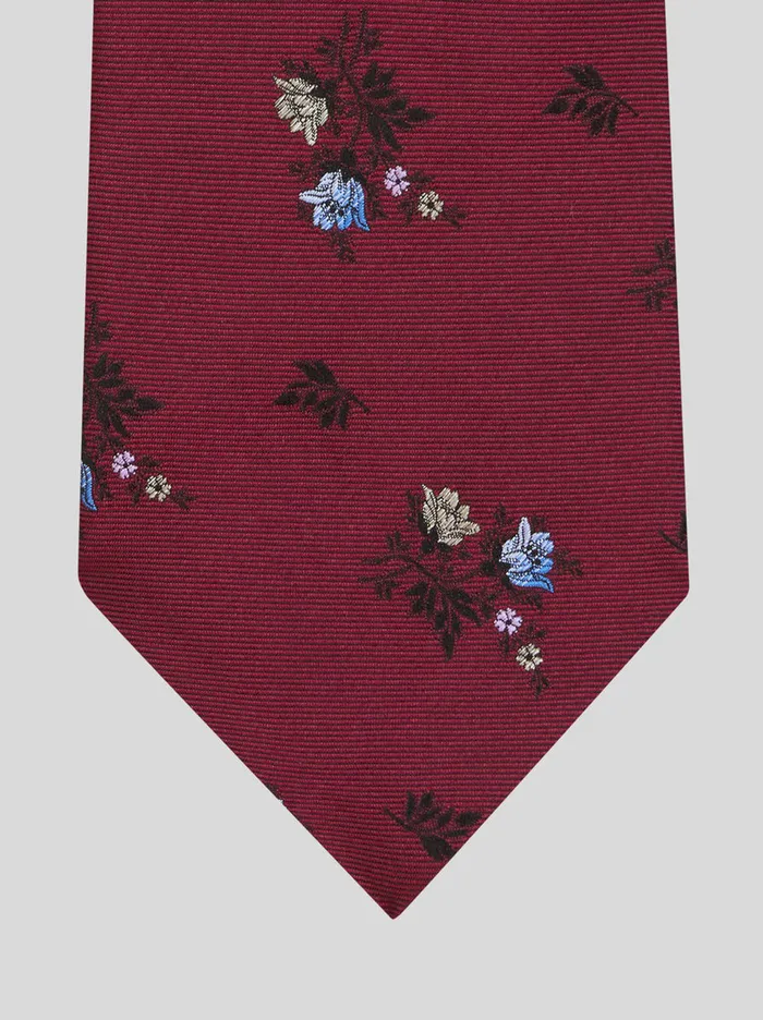 Men Floral Silk Jacquard Tie Etro Ties And Pocket Squares
