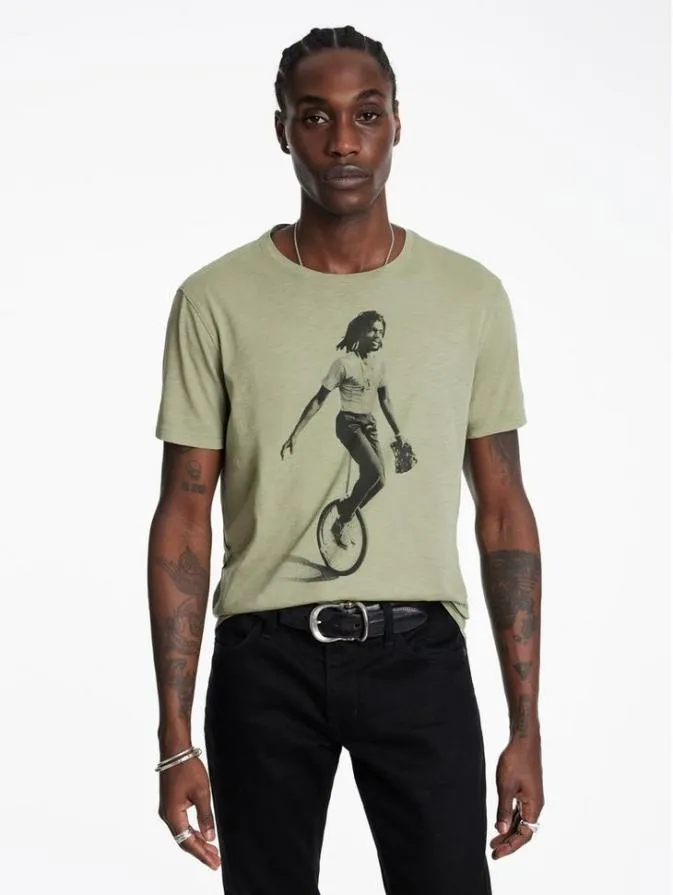 Men Graphic Tees John Varvatos PETER TOSH TEE Sage Brush